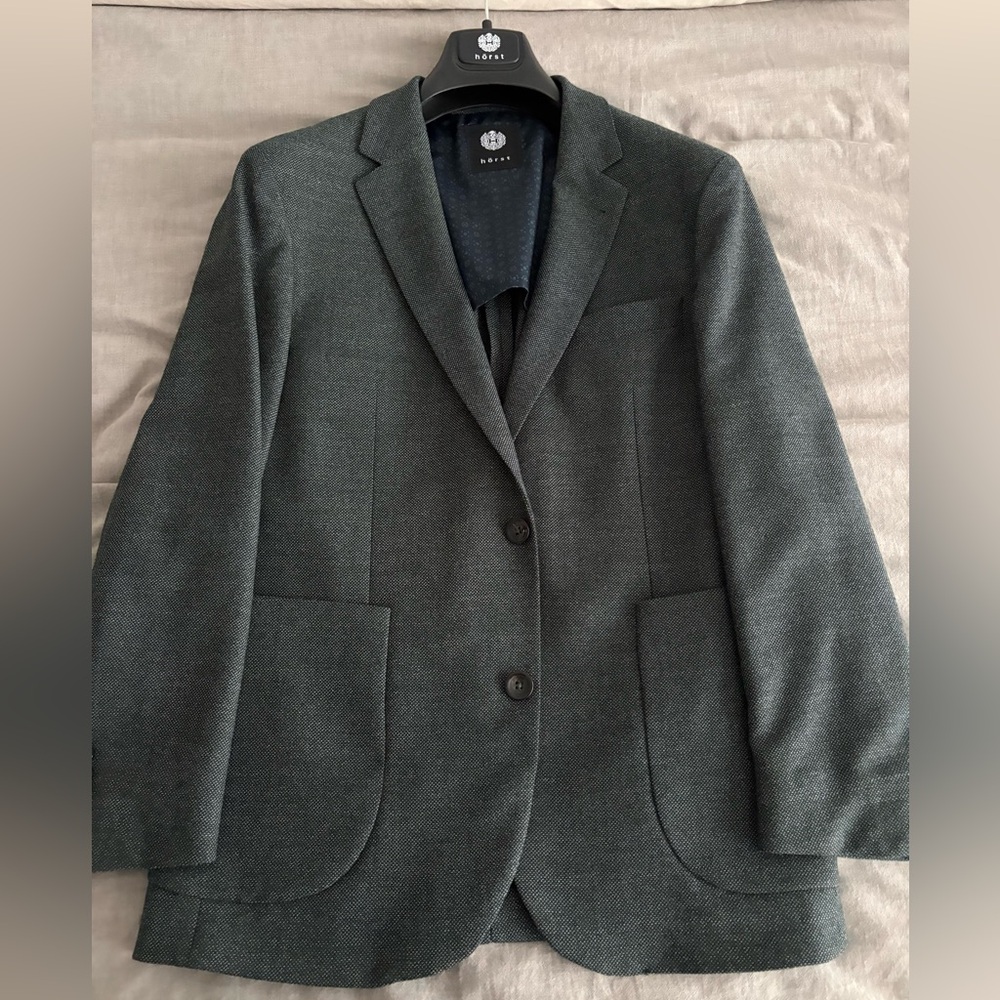 Horst Wool Green Tweed Blazer